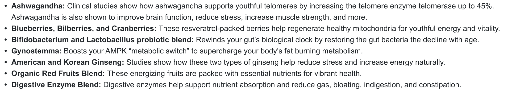 ingredients