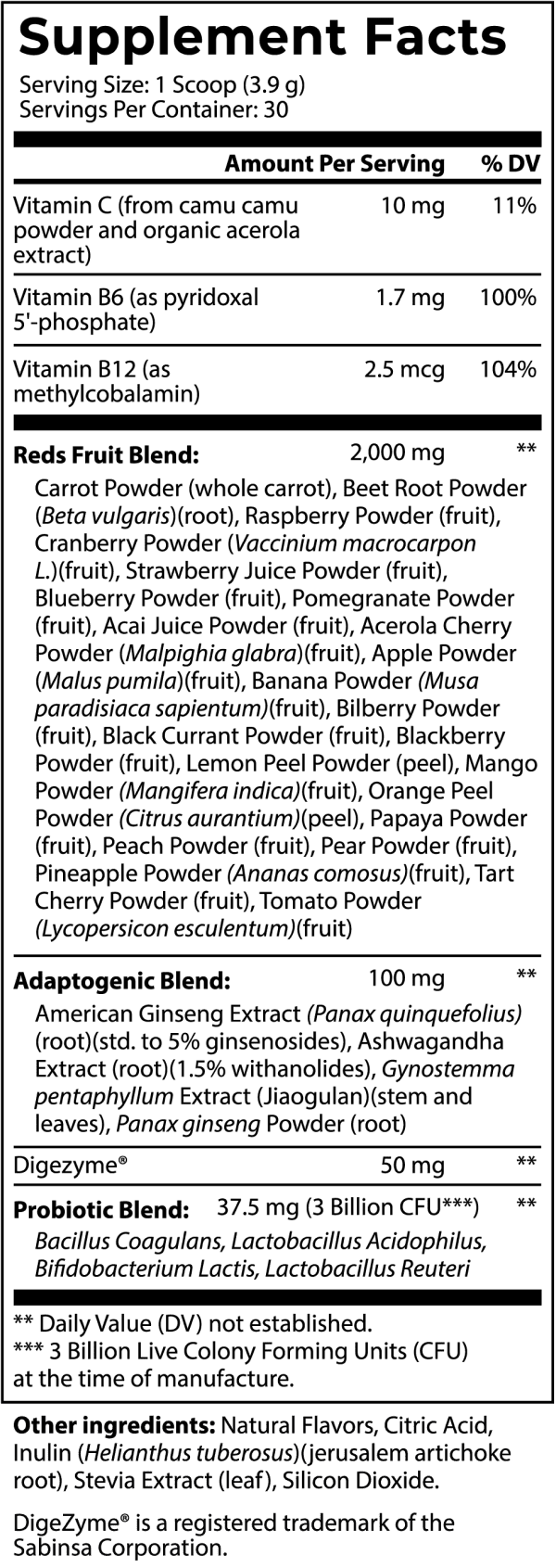 supplement facts